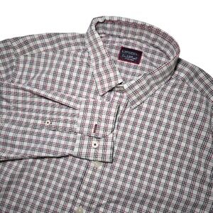 UNTUCKit Men's Large Rosedale Red Shirt Stretch performance casual spandex nylon